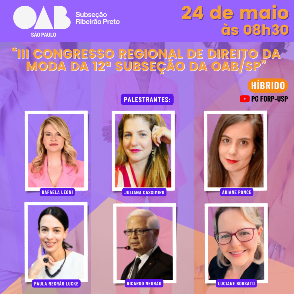 Iii Congresso Regional De Direito Da Moda Da Subse O Da Oab Sp