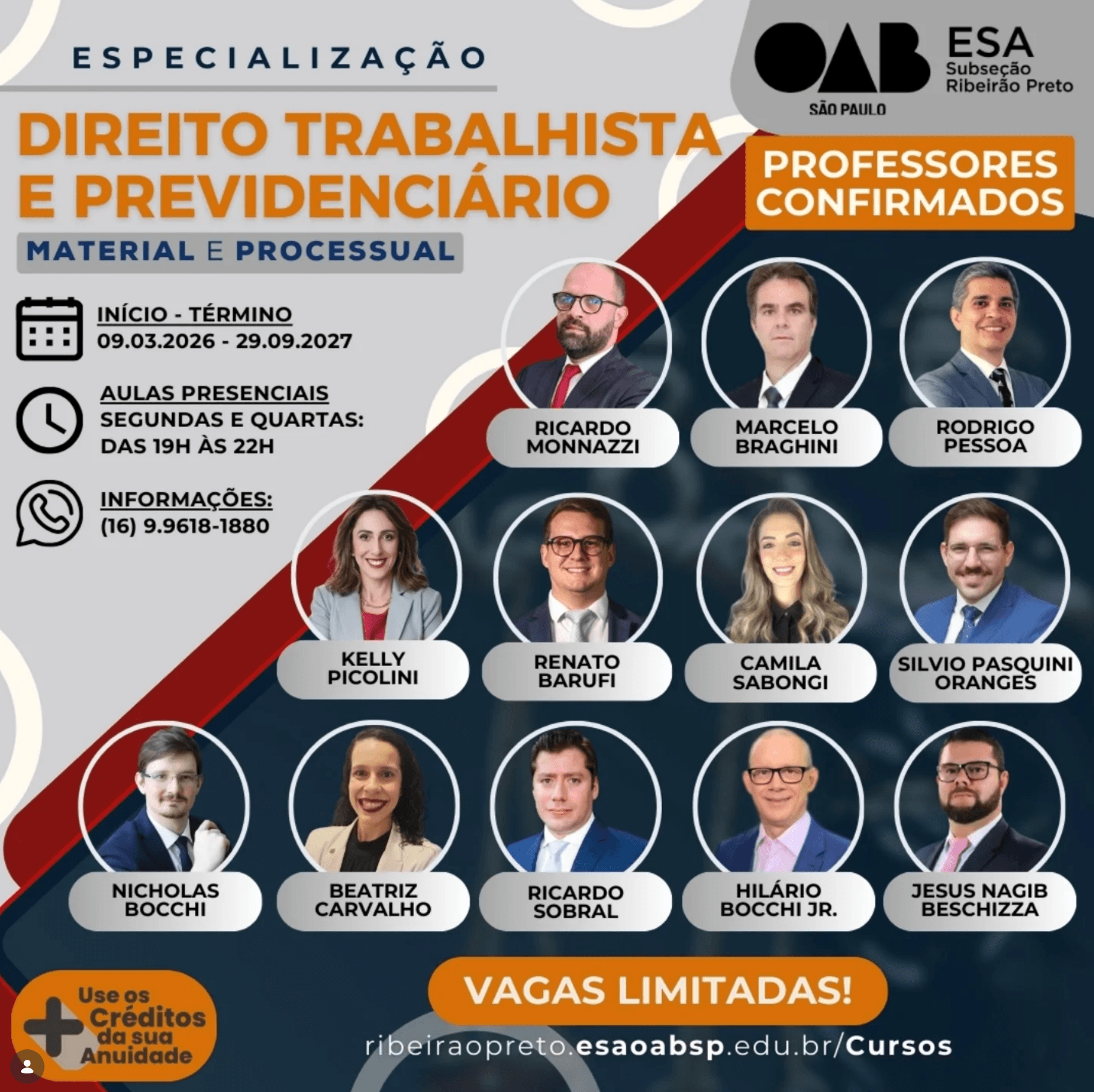 📙 ESA RP: Especialização em Direito Trabalhista e Previdenciário 🚀