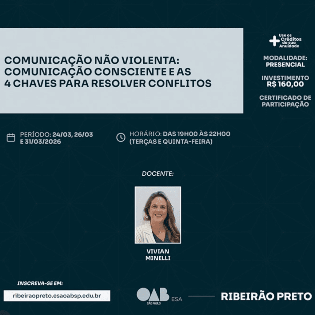 📙 ESA RP: Comunicação Não Violenta: Comunicação Consciente e as 4 Chaves Para Resolver Conflitos