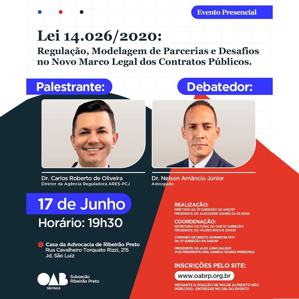 Lei 14.026/2020: Regulação, Modelagem de Parcerias e Desafios no Novo Marco Legal dos Contratos Públicos