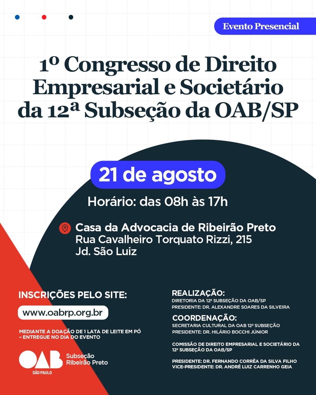 1º Congresso de Direito Empresarial e Societário da 12ª Subseção da OAB/SP