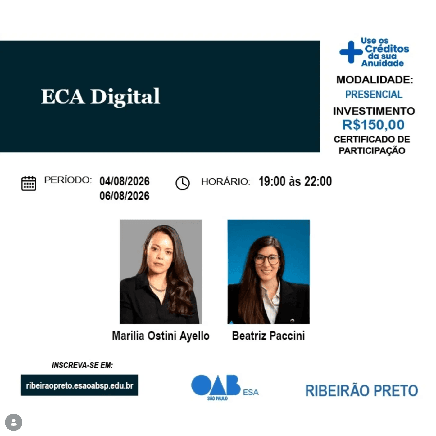 📙 ESA RP: ECA Digital