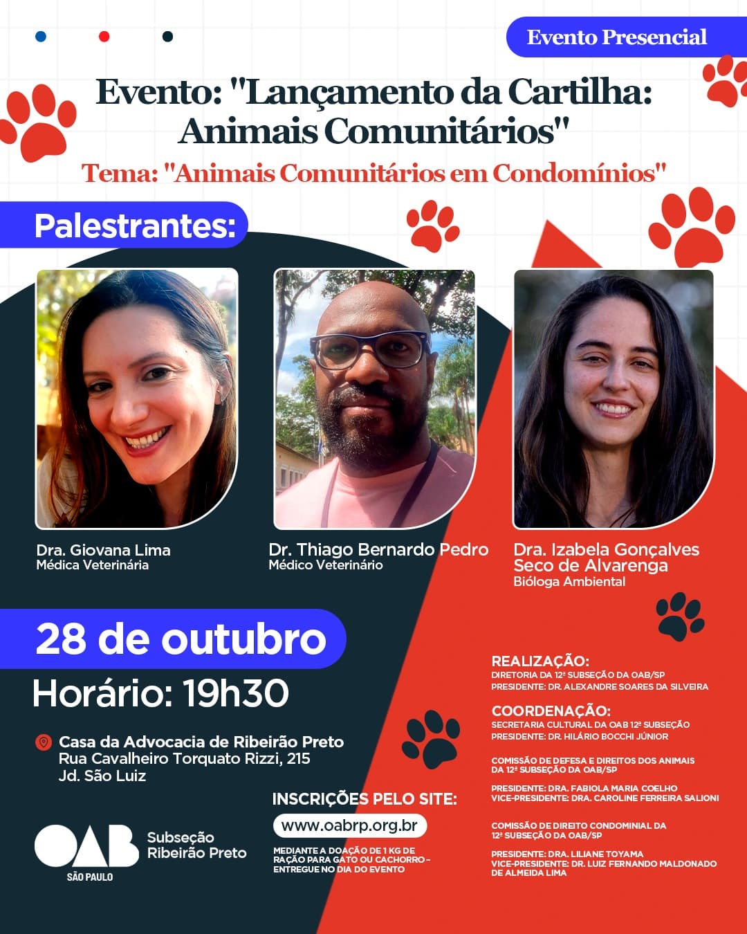 Lançamento da Cartilha: Animais Comunitários