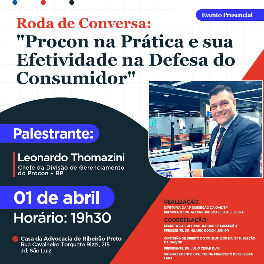 Roda de Conversa: Procon na Prática e sua Efetividade na Defesa do Consumidor