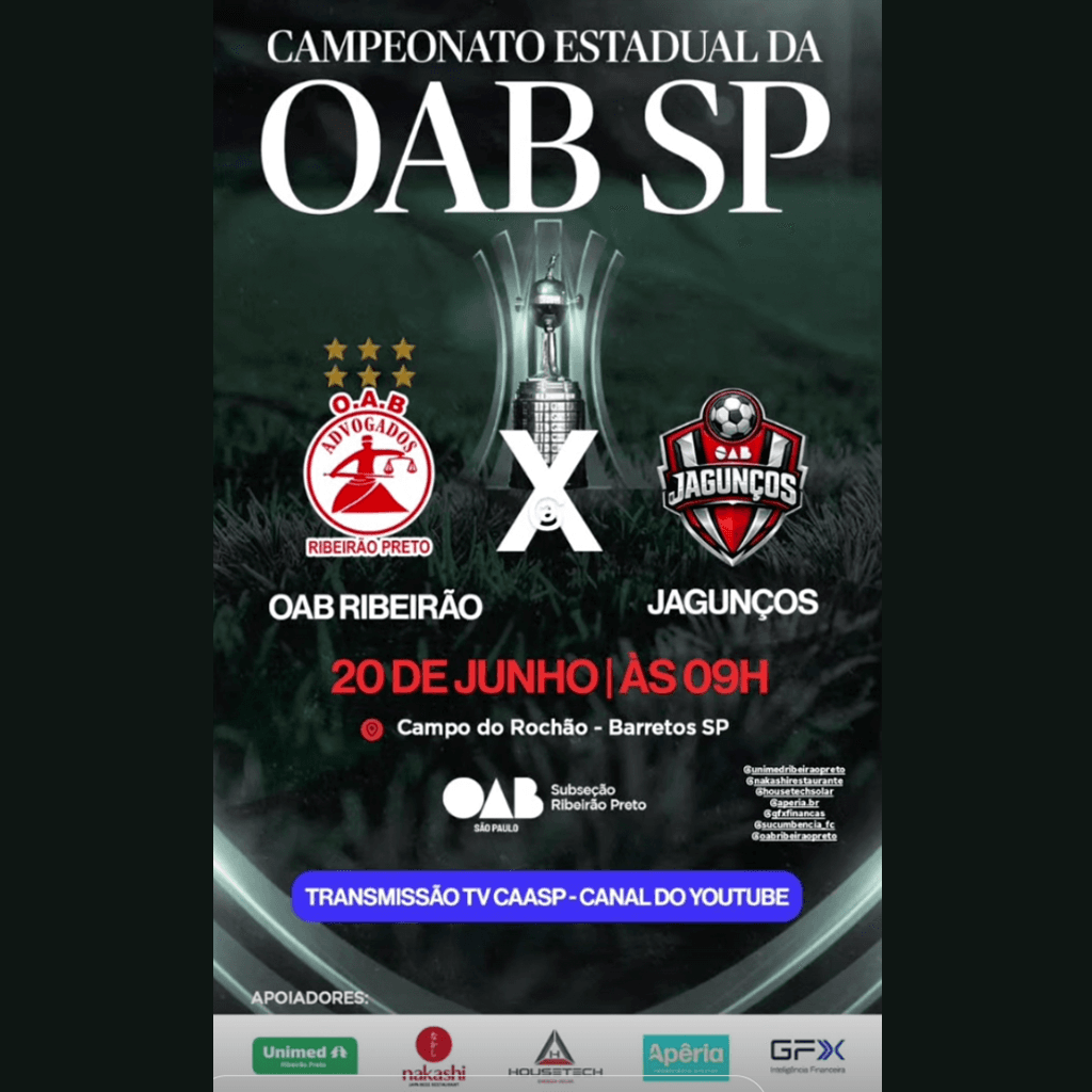 🔥 ⚽ OAB RIBEIRÃO X JAGUNÇOS