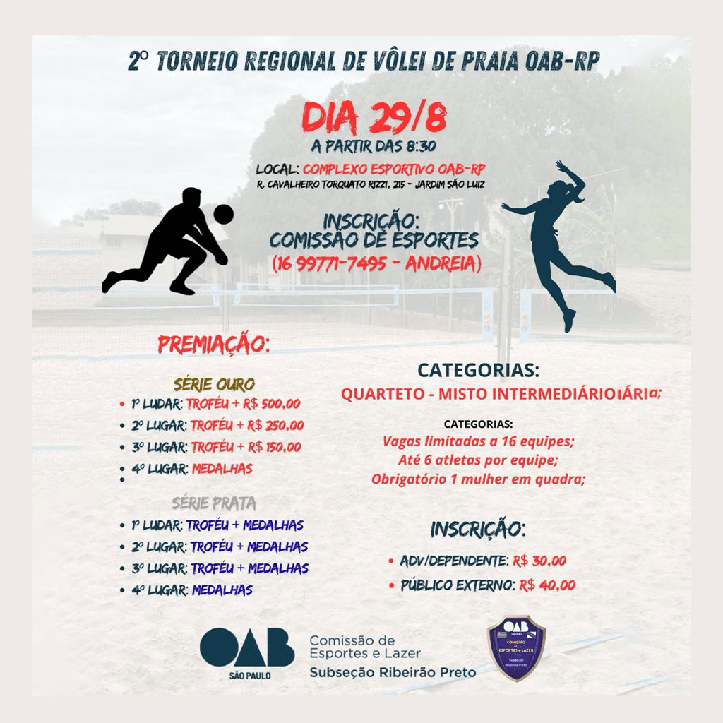 🏐🔥 2º Torneio de Volei de Praia OAB RP