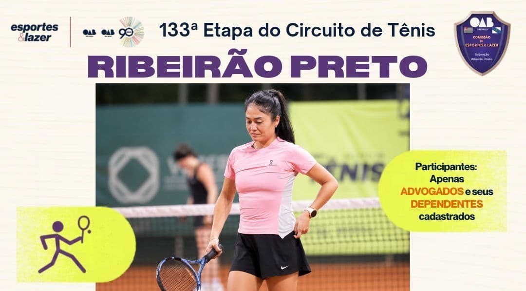 🎾 133ª Etapa do Cirquito de Tênis RP