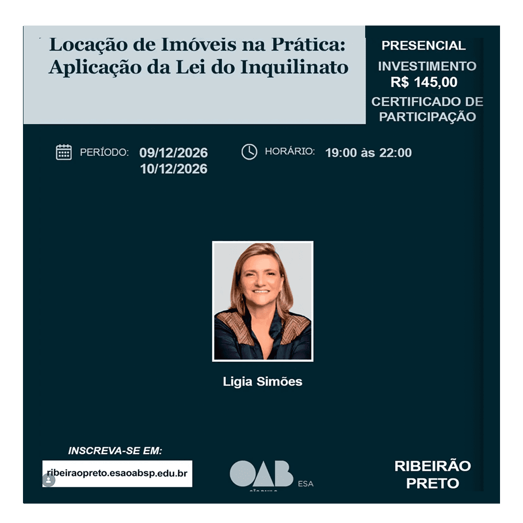 📙 ESA RP: Locação de Imóveis Urbanos: Aspectos Práticos e Estratégicos da Lei do Inquilinato