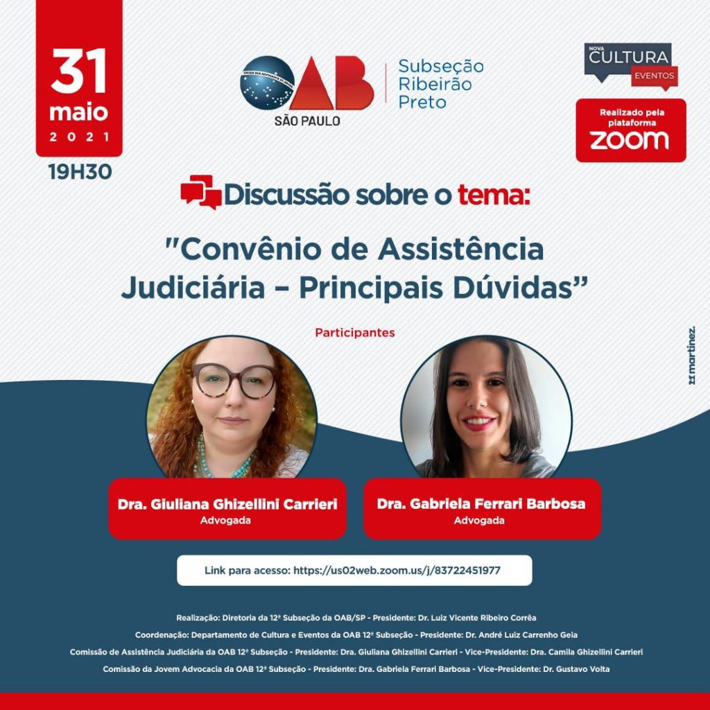 Convênio De Assistência Judiciária Principais Dúvidas Portal Oab 6798